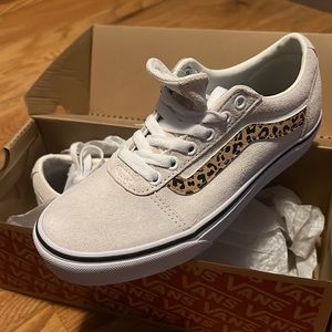 Brand new, in-the-box Vans - “Cheetah Stripe Marshmallow White” - Size 7 women’s